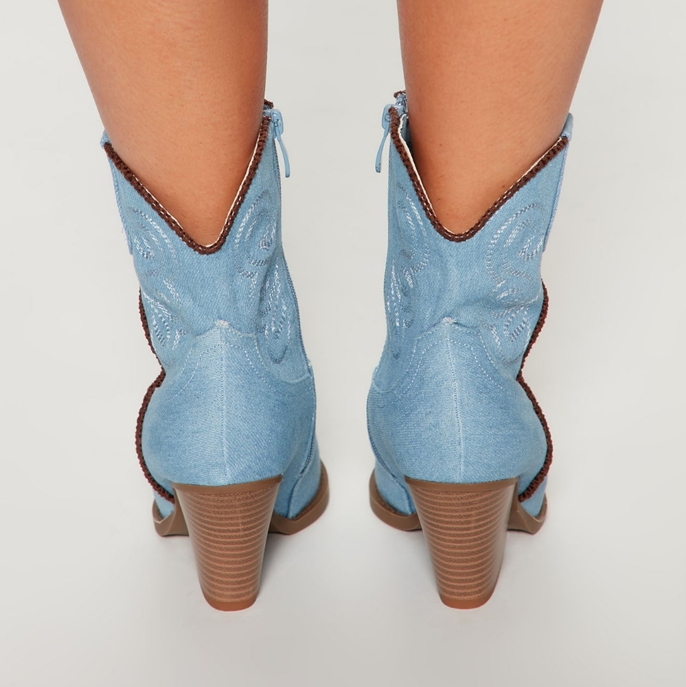 Denim Booties - Picture 3 of 7